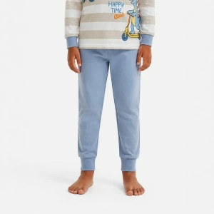 Pijama ni&ntilde;o manga larga algod&oacute;n rayas