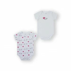 Body bebe pack x2 cuello americano manga corta
