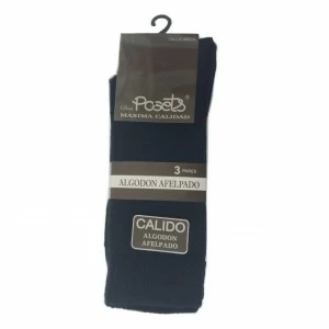 Calcetines rizo algod&oacute;n trabajo pack 3