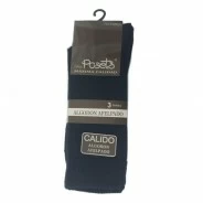 Calcetines rizo algod&oacute;n trabajo pack 3