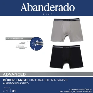 Boxer extralargo cintura suave algod&oacute;n el&aacute;stico