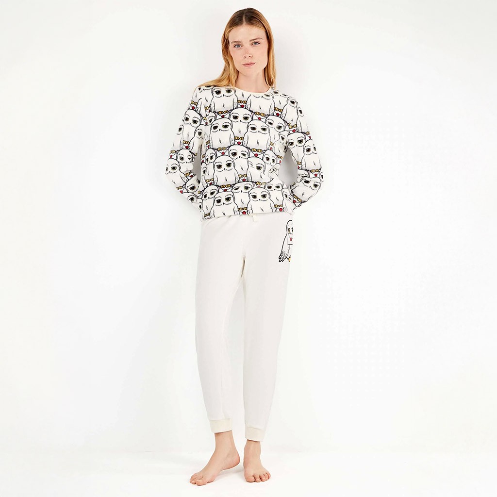 Pijama mujer coralina estampado Harry Potter