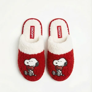 Zapatilla mujer borreguito rojo Snoopy