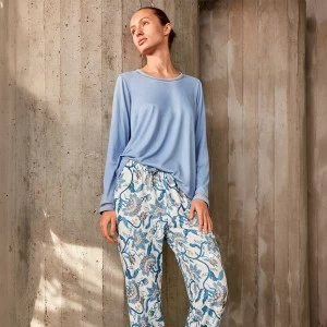 Pijama mujer manga larga estampado floral