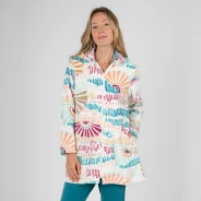 Bata mujer coralina estampado multicolor