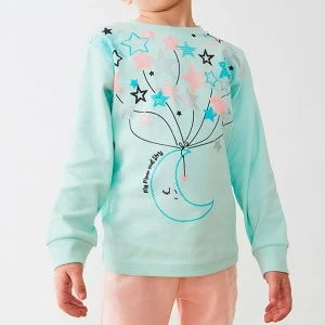 Pijama ni&ntilde;a manga larga estampado estrellas