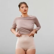 Faja braga mujer de microfibra con control medio