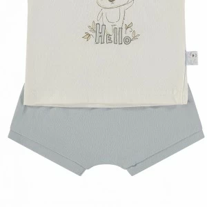 Conjunto beb&eacute; manga corta 