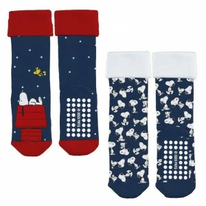 Calcet&iacute;n mujer estampado Snoopy 