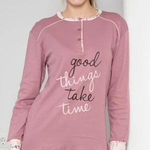 Pijama mujer algod&oacute;n estampado