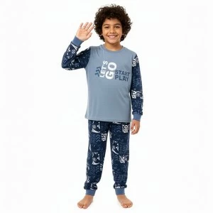 Pijama algod&oacute;n juvenil manga larga