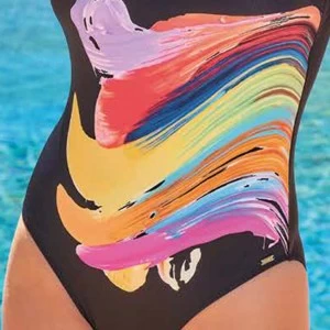 Ba&ntilde;ador mujer liso estampado efecto pintura copaC 