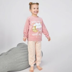 Pijama ni&ntilde;a tundosado nubes