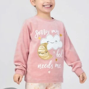 Pijama ni&ntilde;a tundosado nubes