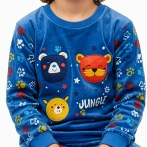 Pijama largo ni&ntilde;o estampado jungla