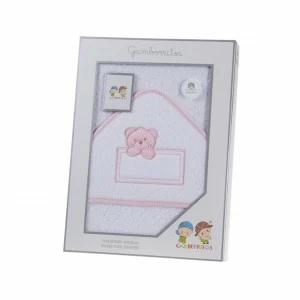 Capa ba&ntilde;o beb&eacute; algod&oacute;n para bordar