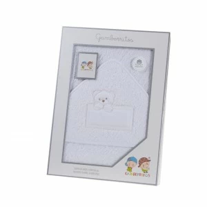 Capa ba&ntilde;o beb&eacute; algod&oacute;n para bordar