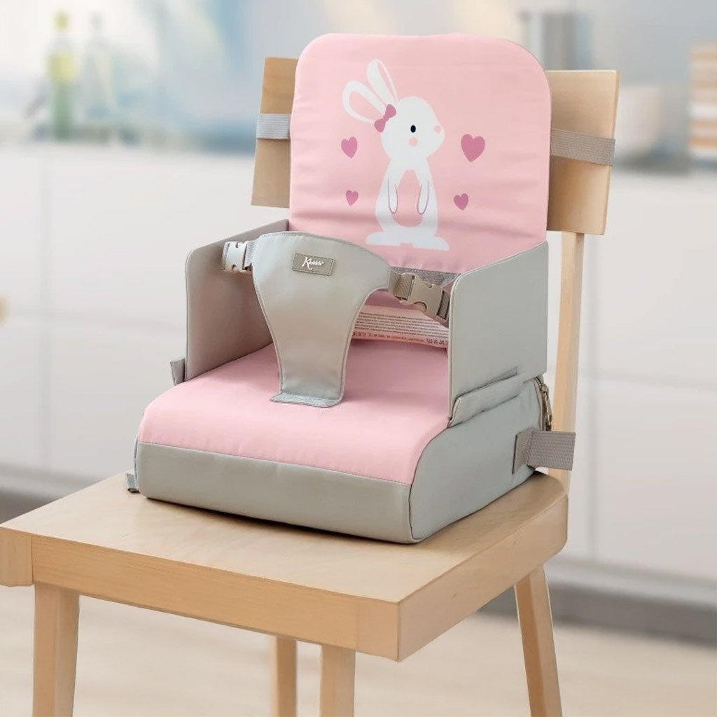 Trona bebe plegable viaje acolchada coleccíon rosa