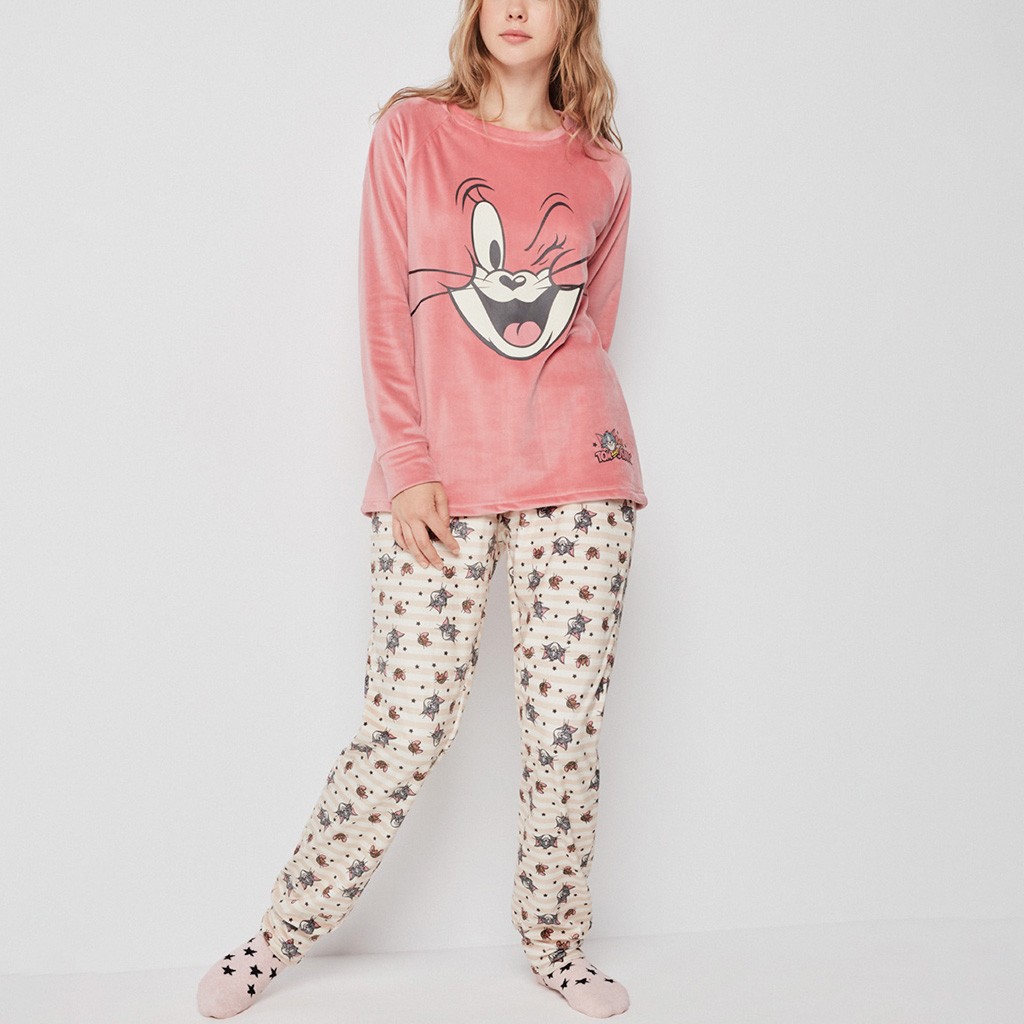 Pijama largo mujer Tom&Jerry