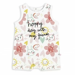 Pelele beb&eacute; tirantes estampado