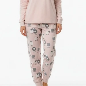 Pijama mujer manga larga tundosado ovejitas