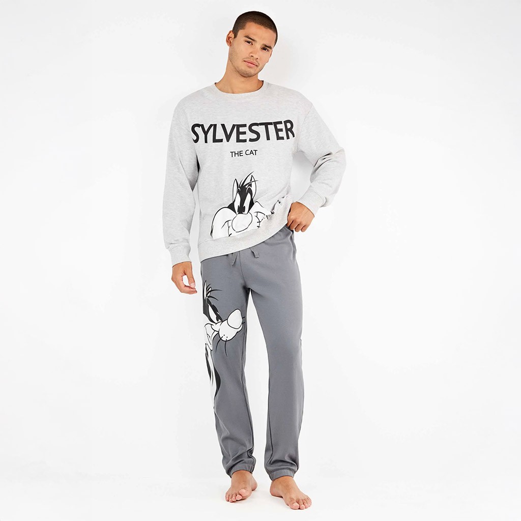 Pijama hombre manga larga Sylvester