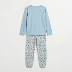 Pijama ni&ntilde;a algod&oacute;n manga larga perrito
