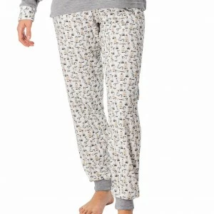 Pijama mujer algod&oacute;n ping&uuml;inos