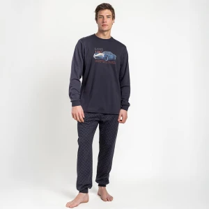 Pijama hombre algod&oacute;n estampado coche