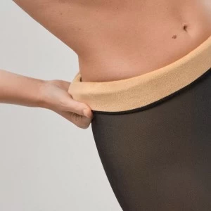 Panty mujer t&eacute;rmico opaco efecto piel geometric