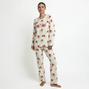 Pijama mujer tejido suave estampado Winnie the Poo
