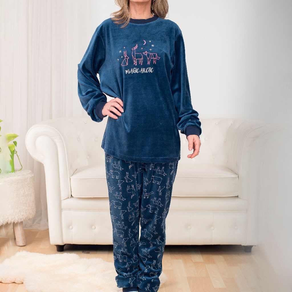 Conjunto Pijamas Mujer Algodon Manga Larga Envío Gratis Pijama Mujer