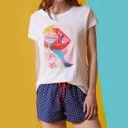 Pijama corto mujer dibujo Lollipop