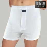 Calz&oacute;n t&eacute;rmico corto hombre 100% algod&oacute;n afelpado