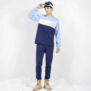 Pijama hombre manga larga azul Snoopy