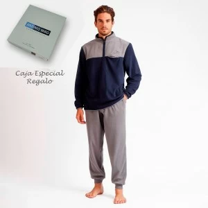 Pijama hombre cuello cremallera antonio miro