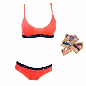 Conjunto top y braga ni&ntilde;a sin costuras