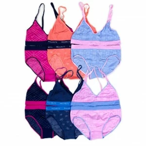 Conjunto top y braga ni&ntilde;a sin costuras