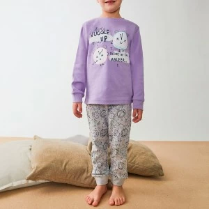 Pijama ni&ntilde;a algod&oacute;n manga larga