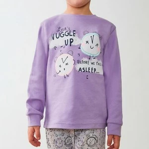 Pijama ni&ntilde;a algod&oacute;n manga larga