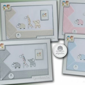 Juego sabanas de cochecito 3 piezas bordada