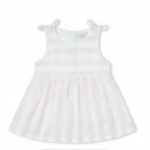 Vestido beb&eacute; algod&oacute;n rayas bon braga