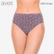 Braga alta mujer microfibra estampada flores