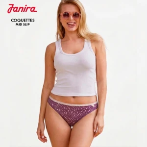 Braga bikini estampada pack x 2 coquettes mid slip