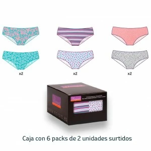 Braga alta mujer pack x2 microfibra