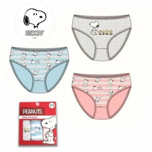Braga ni&ntilde;a algod&oacute;n snoopy pack x3