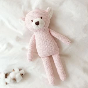 Peluche osito rosa algod&oacute;n 100% cajita regalo