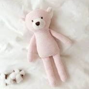 Peluche osito rosa algod&oacute;n 100% cajita regalo