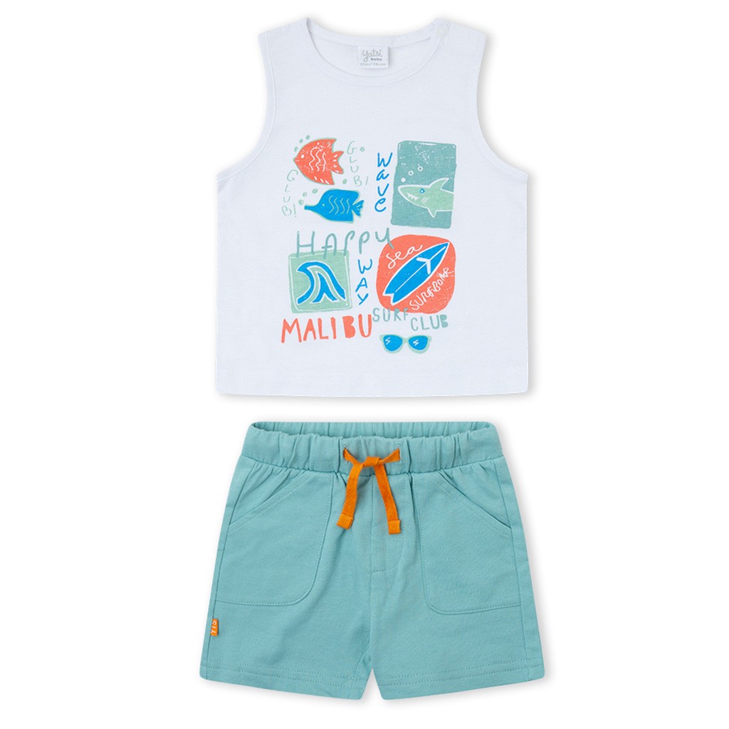 Conjunto beb&eacute; algod&oacute;n dos piezas