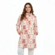 Bata mujer coralina estampado ositos
